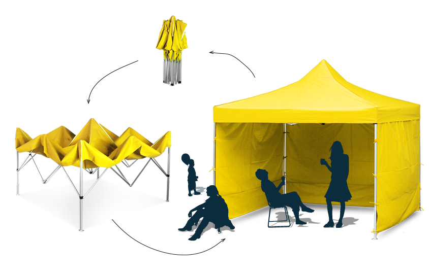 Partyzelte mit Scherensystem Partyzelte mit Scherensystem