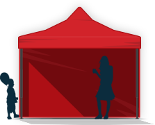 Partyzelte mit Scherensystem 3x3 Partyzelte mit Scherensystem 3x3