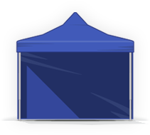 Partyzelte mit Scherensystem - Aluminium Hexa50