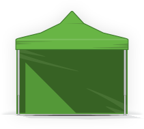 Partyzelte mit Scherensystem - Aluminium