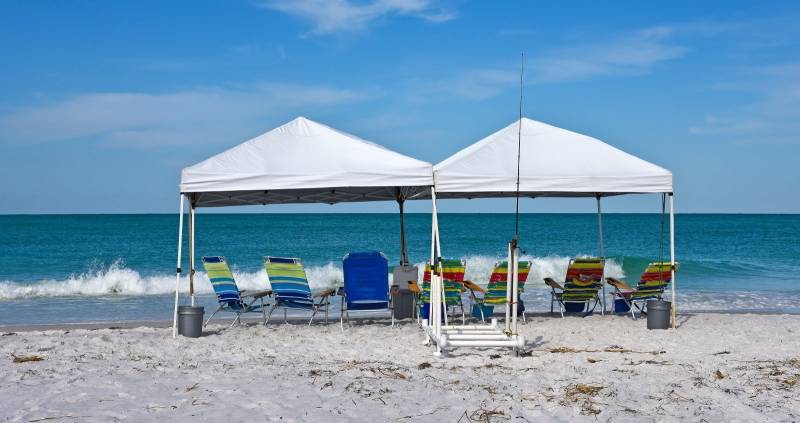 Strandzelt mit Stahl- / Aluminiumkonstruktion - photo