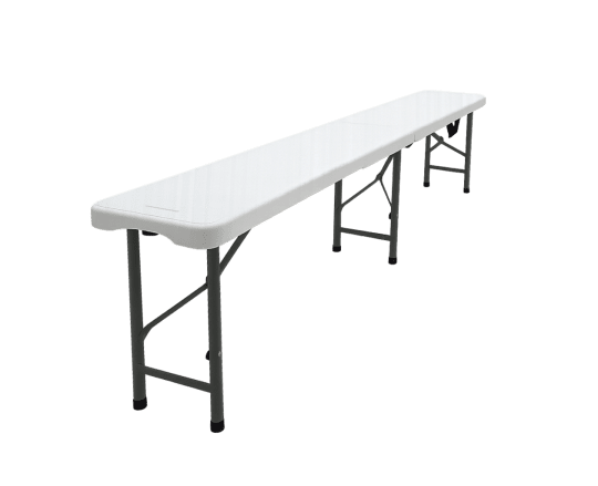Klappbare Kunststoffbank – 180 cm