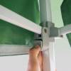 Detail - Stahl-Faltpavillon 3 × 3 m mit verlängertem Dach