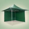 Detail - Stahl-Faltpavillon 3 × 3 m mit verlängertem Dach