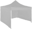 Faltzelt 3x3 m - aus Aluminium - 3 Seitenplanen